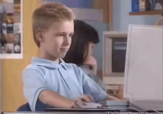 A kid nodding with his head
